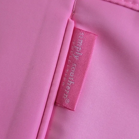 NWT Simply Southern Yay For Vacay Pink Sparklebag Tote - Picture 3 of 4